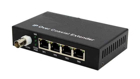 10 / 100M PoE через Коаксиальный расширитель Ethernet и POE через Коаксиальный 4 Ethernet порты 1 BNC