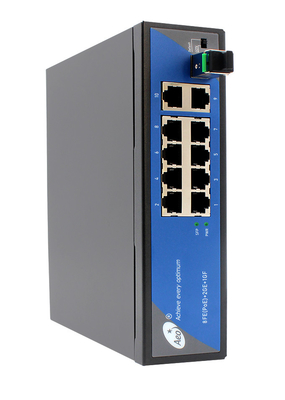 Промышленный переключатель волокна SFP, переключатель 8 гаван POE с uplink 2
