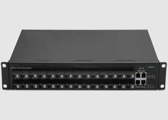 1U тип ПЕРЕКЛЮЧАТЕЛЬ ЛОКАЛЬНЫХ СЕТЕЙ ВОЛОКНА SFP с 28 10/100FX + 4 10/100/1000BASE-T (x)