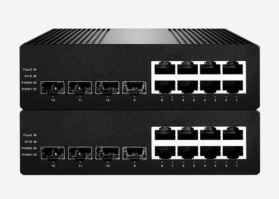 Управляемый переключатель промышленное L2+ волокна POE SFP гигабита с портами 8GE и слотами 4G SFP