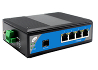 Industrial Din Rail SFP Fiber Switch 1 слот SFP и 4 порта Ethernet