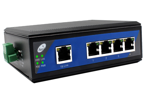 Промышленный POE Ethernet Switch Температура -40-85°C VLAN IPC 250M