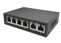 Полный гигабитный 6-портный POE Ethernet Switch 1-4 Поддержка BT PoE MAX 90W