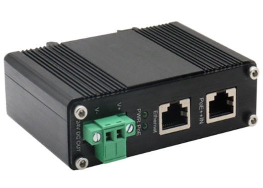 Din Rail Industrial Gigabit POE Injector 802.3bt 95W PoE Splitter 24VDC