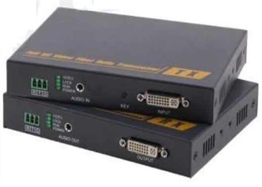 DVI к оптоволоконному преобразователю оптического аудио DVI KVM оптоволоконный расширитель с управлением KVM