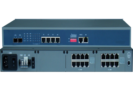 Конвертер E1 с 4/8/16 портами E1 и 4 портами Ethernet и 2 портами SFP