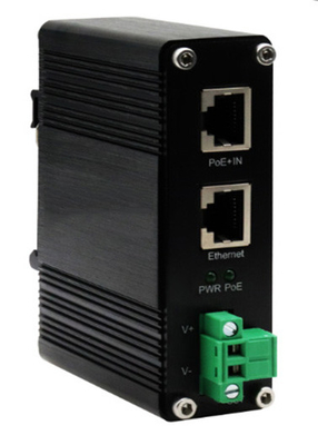 DIN-Rail Industrial 802.3bt Gigabit PoE++ Splitter Выходное напряжение 24VDC