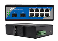 Переключатель 8 гаван локальных сетей гигабита с SFP 1310/1550nm управлял 2 8 POE портами сети стандарта Ethernet SFP и