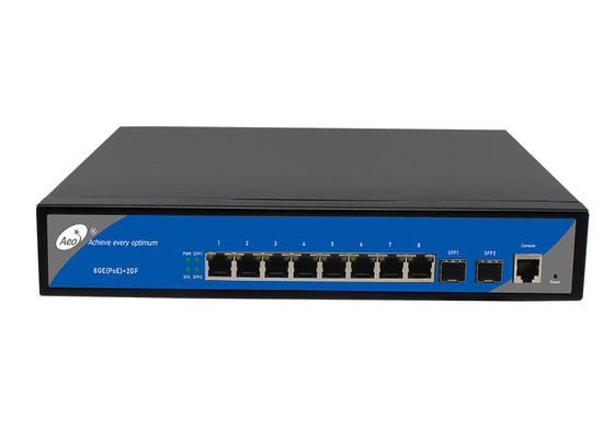 IP30 8 гаван POE управляло гигабитом POE переключателя 8 порт SFP 2 гигабит
