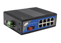 Волокно конвертера 8 гаван промышленное средств массовой информации к локальным сетям 1 волокно и 8 портов сети стандарта Ethernet POE