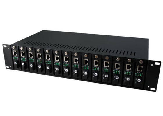 AC100V - шасси конвертера средств массовой информации держателя шкафа 260V, шасси конвертера средств массовой информации оптического волокна слотов 2U 14