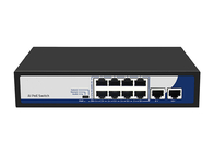 Сторожевой пес VLAN PoE поддержки переключателя 8 локальных сетей портов 10/100Mbps PoE с 2 портами uplink
