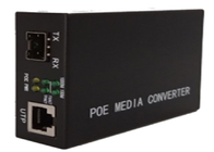 порт сети стандарта Ethernet POE конвертера 1 средств массовой информации 10/100/1000Mbps POE и 1 порт SFP
