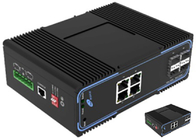 Управляемые порты POE локальных сетей гигабита 4 переключателя волокна SFP полные и 4 порта SFP