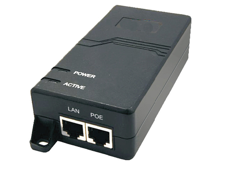 Одиночный инжектор 60W POE гигабита порта 10/100/1000M Cat5 5e 6