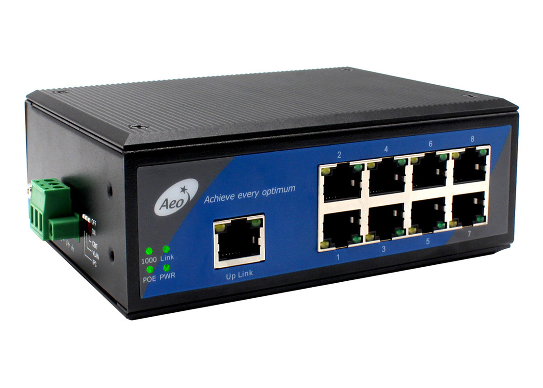 8 портов POE Ethernet Switch с CBIT 1 Uplink порт 50/60 Гц