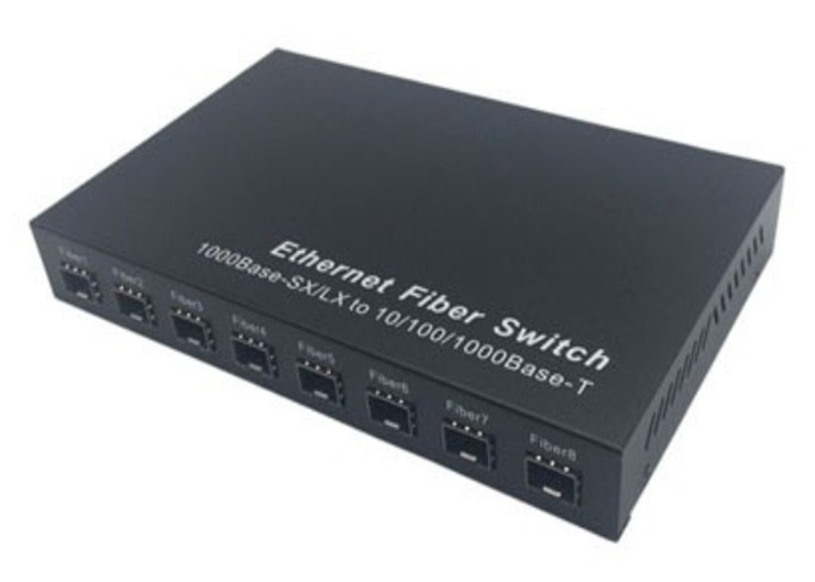 Гигабитное волокно SFP Switch 1.25Gbps 8 портов SFP и 2 порта RJ45