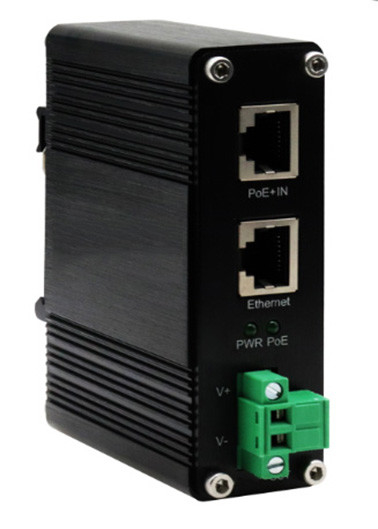 DIN-Rail Industrial 802.3bt Gigabit PoE++ Splitter Выходное напряжение 24VDC