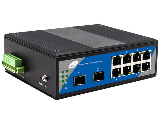 Управляемый порт SFP локальных сетей 2 POE гигабита 8 переключателя SFP POE полный