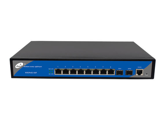 Гаван управляемые слоты SFP порта 2 POE переключателя 8 гигабита IP30 8